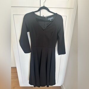 ModCloth Black Fit and Flare Dress Size M